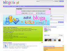 Tablet Screenshot of blogola.pl
